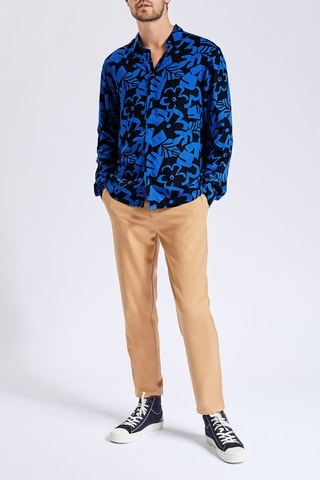 Overhemd Regular Fit Marineblauw