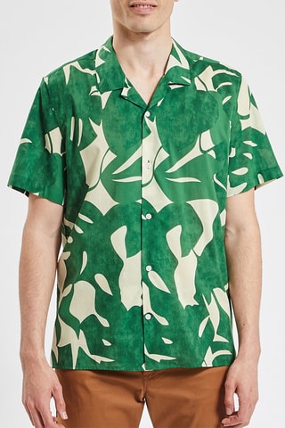 Overhemd Regular Fit - Ecru en Groen