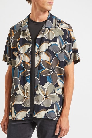 Overhemd Regular Fit - Marineblauw en Donkergrijs