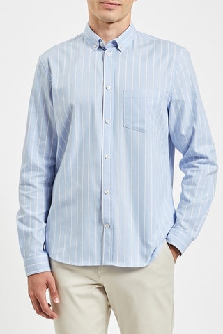 Biologisch Katoenen Overhemd Slim Fit - Hemelsblauw