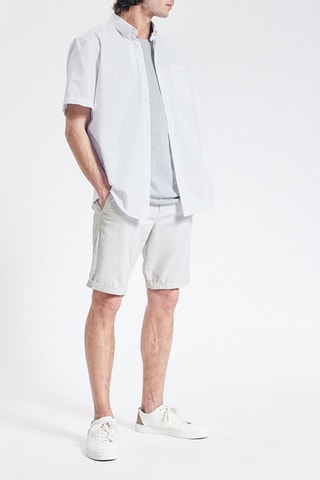 Gevlekt Overhemd Regular Fit - Wit