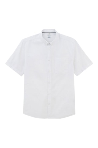 Gevlekt Overhemd Regular Fit - Wit