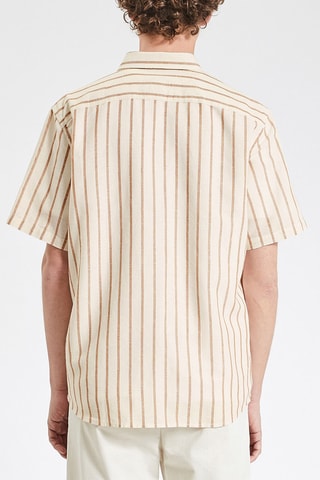 Linnen Overhemd Regular Fit - Bruin