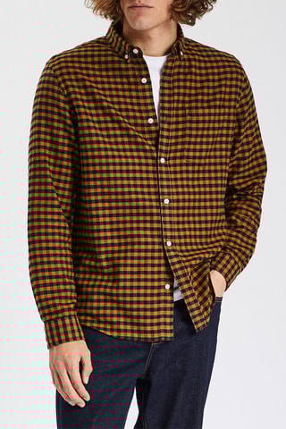 Overhemd Regular Fit - Bruin