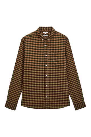 Overhemd Regular Fit - Bruin