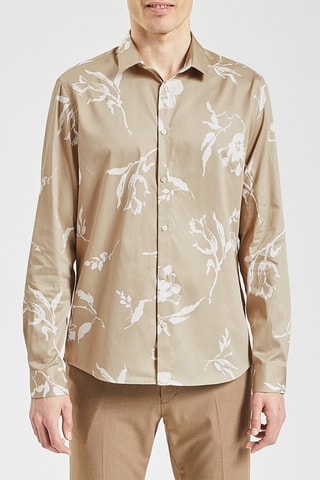 Overhemd Slim Fit - Beige