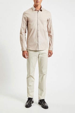 Overhemd Slim Fit Ivoorkleurig