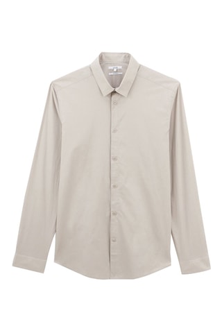 Overhemd Slim Fit Ivoorkleurig