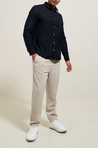 Overhemd Regular Fit - Marineblauw