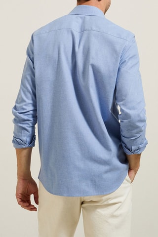 Overhemd Slim Fit - Marineblauw