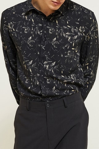 Overhemd Slim Fit - Zwart