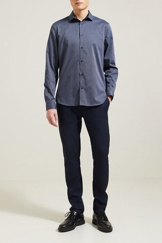 Overhemd Slim Fit - Donkerblauw