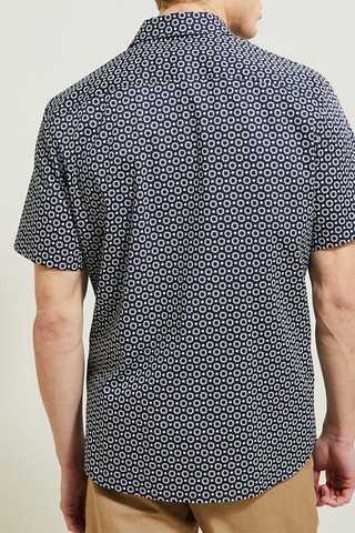 Biologisch Katoenen Hemd Slim Fit - Donkerblauw