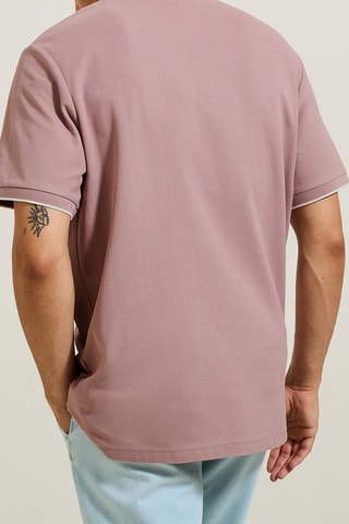 Biologisch Katoenen Polo Regular Fit- Oudroze