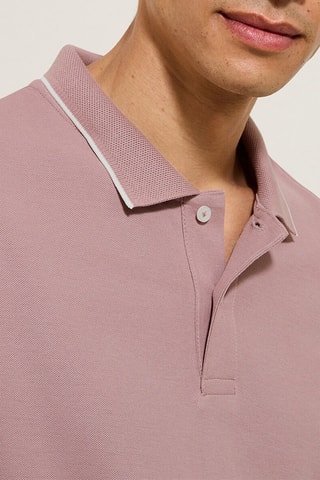 Biologisch Katoenen Polo Regular Fit- Oudroze