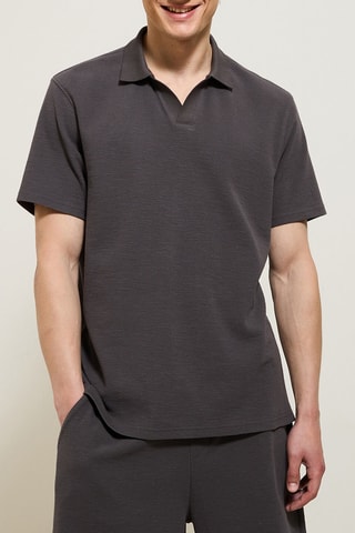 Polo Relaxed-fit - Antraciet