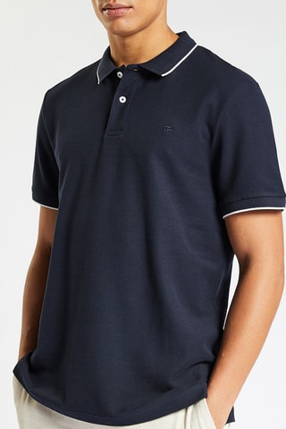 Biologisch Katoenen Polo Regular Fit- Marineblauw