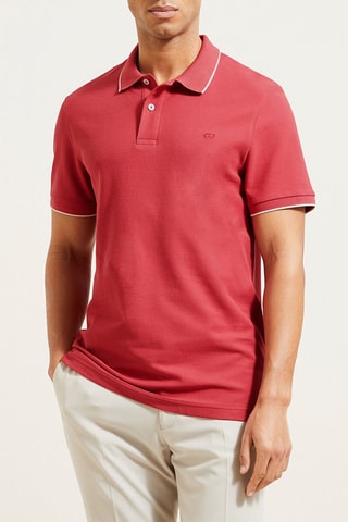 Biologisch Katoenen Polo Regular Fit- Fuchsia