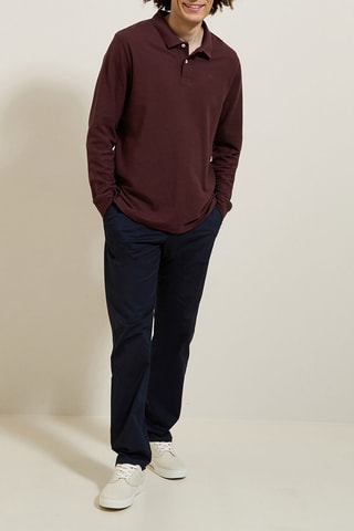 Biologisch Katoenen Polo - Bordeauxrood