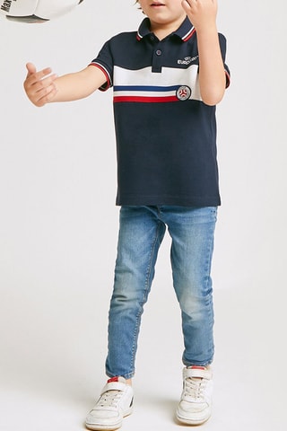 Polo Regular Fit UEFA Euro 2020 - Marineblauw