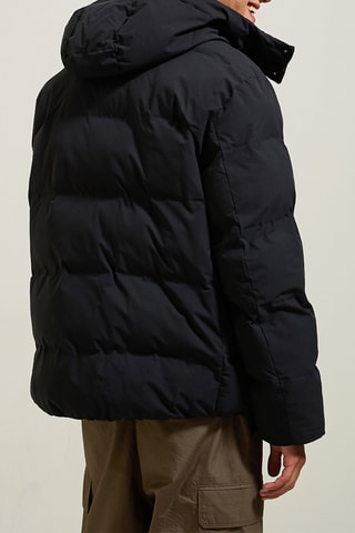 Gewatteerde Jas met Capuchon - Zwart