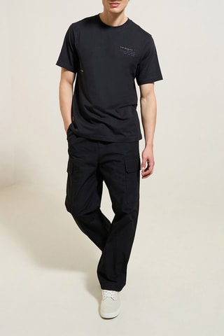 T-shirt Regular Fit - Zwart