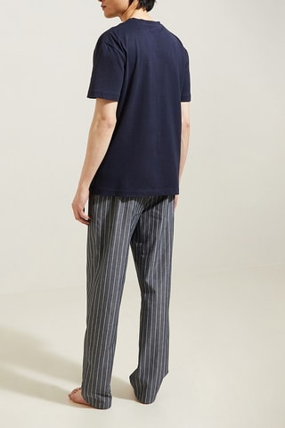 T-shirt en Broek - Marineblauw en Wit