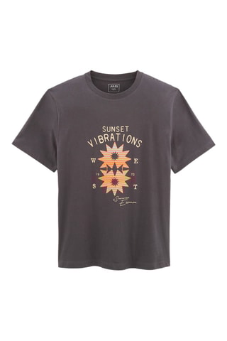 T-shirt Regular Fit - Donkergrijs