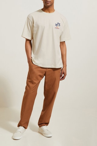 Biologisch Katoenen T-shirt Relaxed - Wit