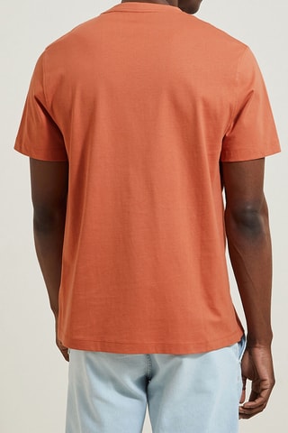 T-shirt em algodão biológico - Laranja