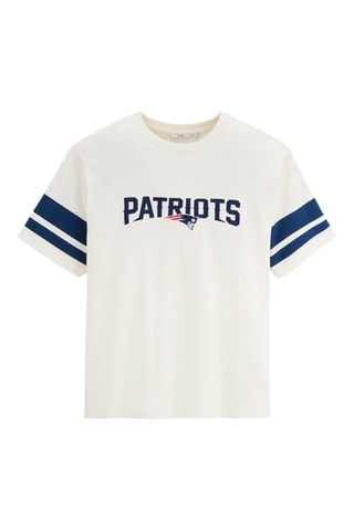 T-shirt New England Patriots - Ecru
