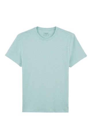 Linnen T-shirt - Hemelsblauw