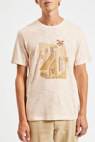 T-shirt - Gemêleerd Beige