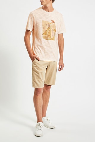 T-shirt - Gemêleerd Beige