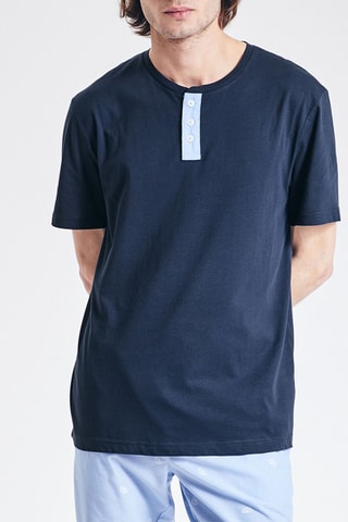 Pyjamashirt - Marineblauw