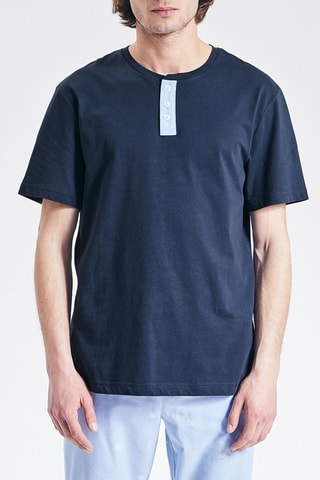 Pyjamashirt - Marineblauw