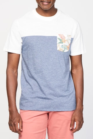 T-shirt Wit en Gemêleerd Grijs