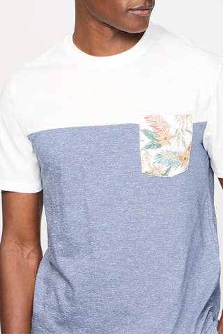 T-shirt Wit en Gemêleerd Grijs