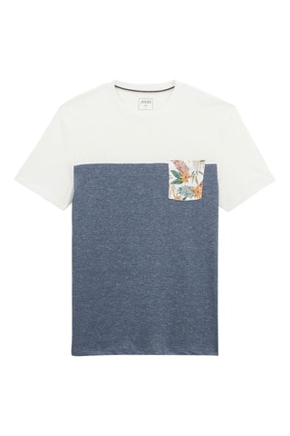 T-shirt Wit en Gemêleerd Grijs