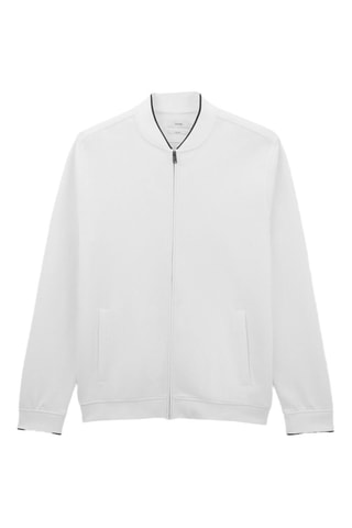 Sweater met Rits - Ecru