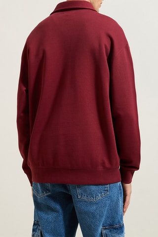 Biologisch Katoenen Sweater - Bordeauxrood