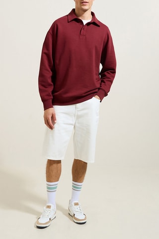 Biologisch Katoenen Sweater - Bordeauxrood