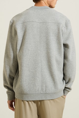 Sweater - Gemêleerd Lichtgrijs