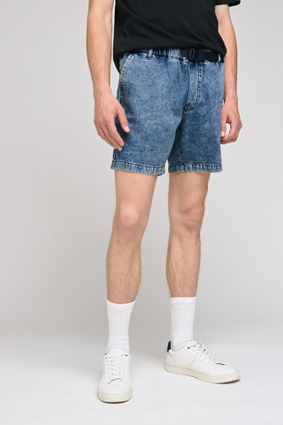 Spijkershort Blauw