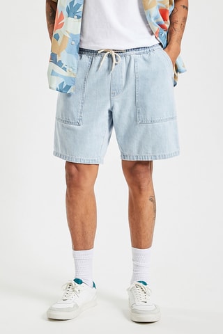 Spijkershort - Blauw