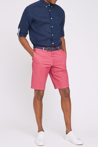 Linnen Bermuda Oudroze