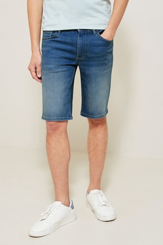 Jeansbermuda - Blauw