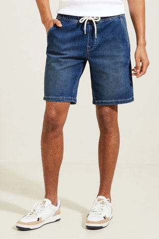 Jeansbermuda - Blauw