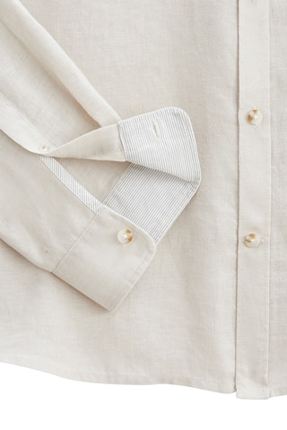 Linnen Overhemd Regular - Beige