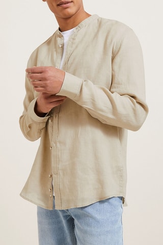 Linnen Overhemd Regular - Beige